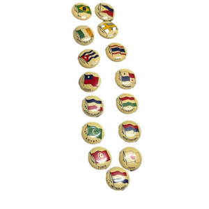 Vintage Flag Pins Collection